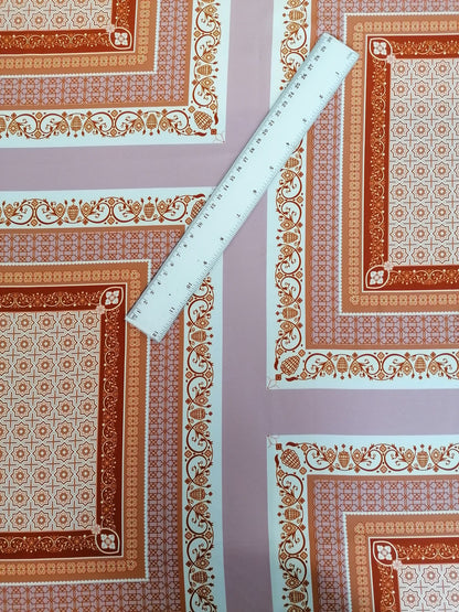 Morrocaine - Brown/Beige/Dusty Pink - 59" Wide - Sold By the Metre