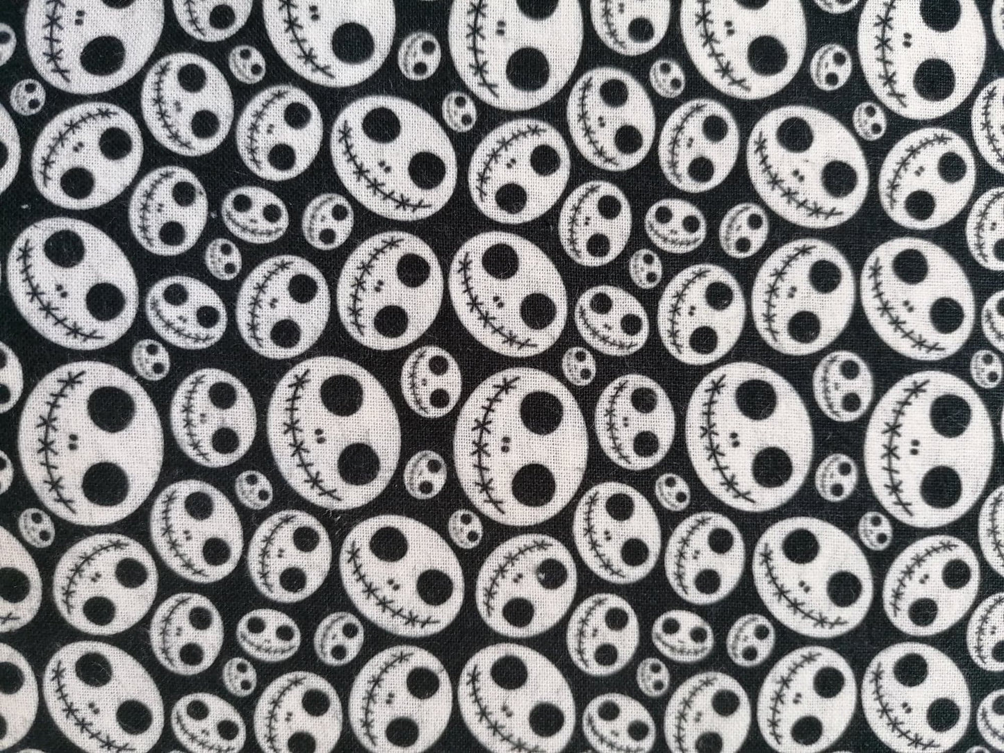 100% Cotton - Quilting and Crafting - Halloween - Black/White - 60" Wide - Sold By the Metre