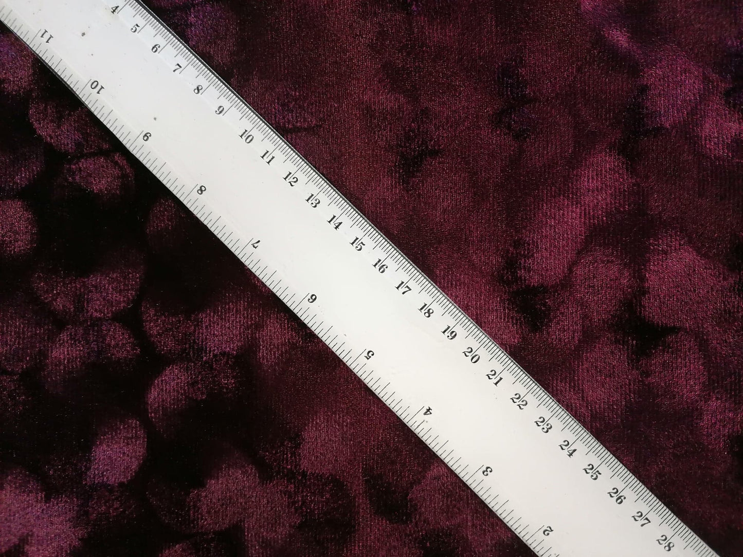 Poly Lycra Velvet - Plum - 53" Wide - Sold By the Metre
