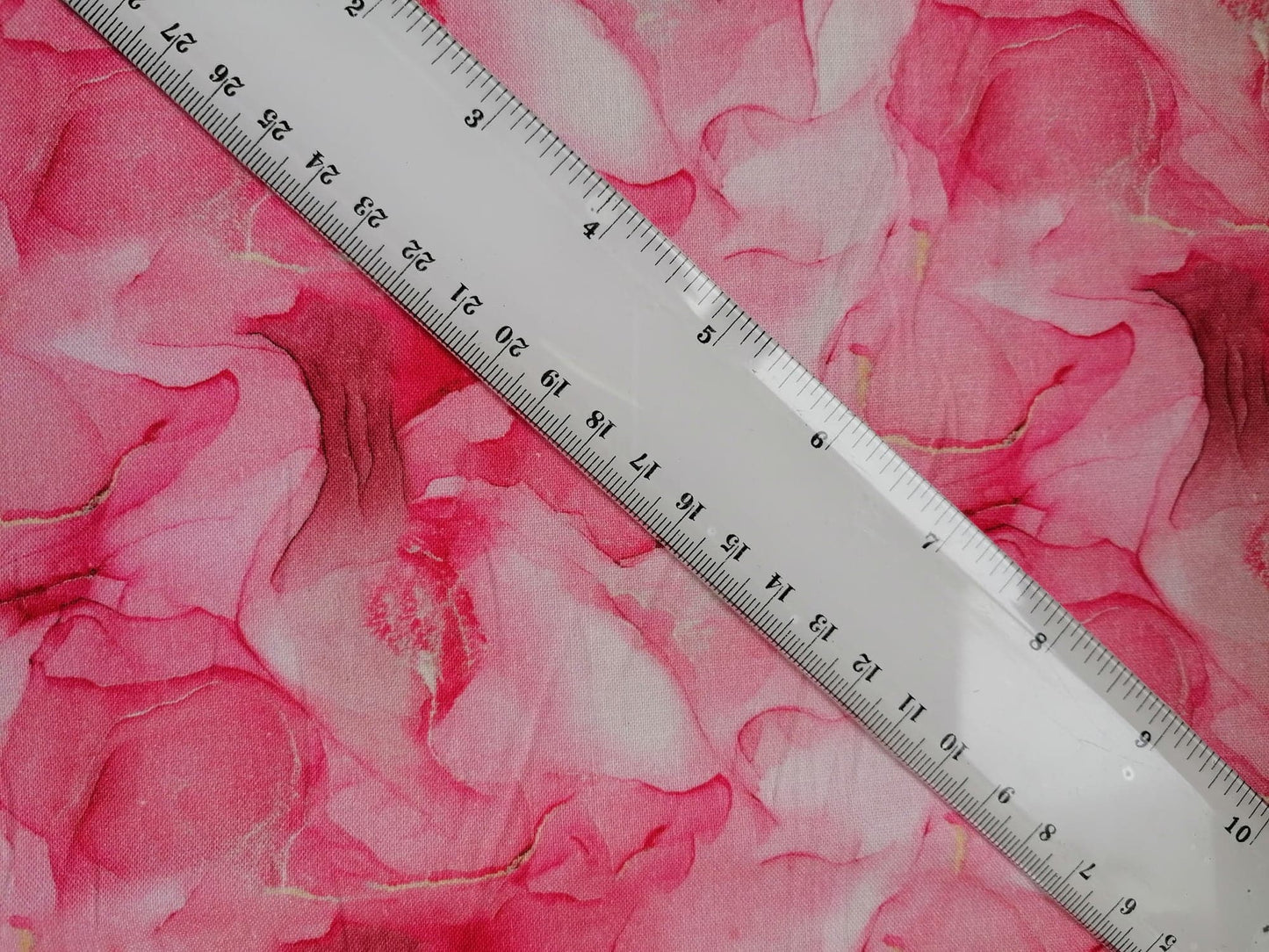 100% Cotton - Quilting and Crafting - Pink/White/Yellow - 44" Wide - Sold By the Metre