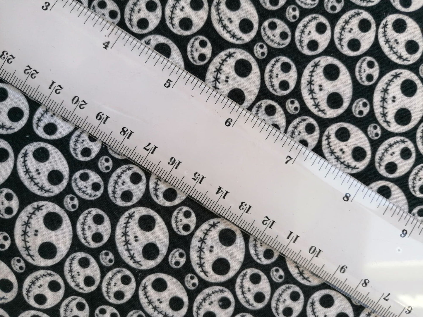 100% Cotton - Quilting and Crafting - Halloween - Black/White - 60" Wide - Sold By the Metre