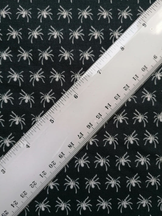 100% Cotton - Quilting and Crafting - Halloween - Black/White - 44" Wide - Sold By the Metre