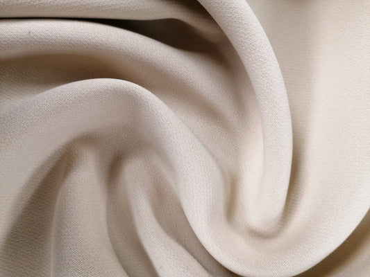 Polyester Bi Stretch - Beige - 58" Wide - Sold By the Metre