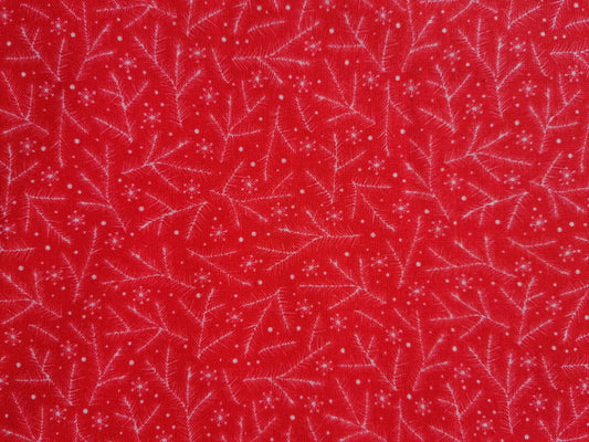 100% Cotton - Quilting and Crafting - Christmas - Red/White - 44" Wide - Sold By the Metre