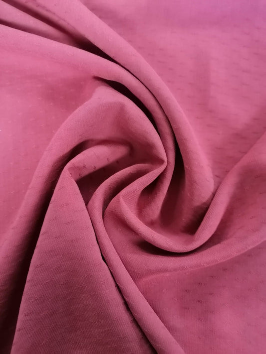 Viscose Dobby - Pink - 55" Wide - Sold By the Metre