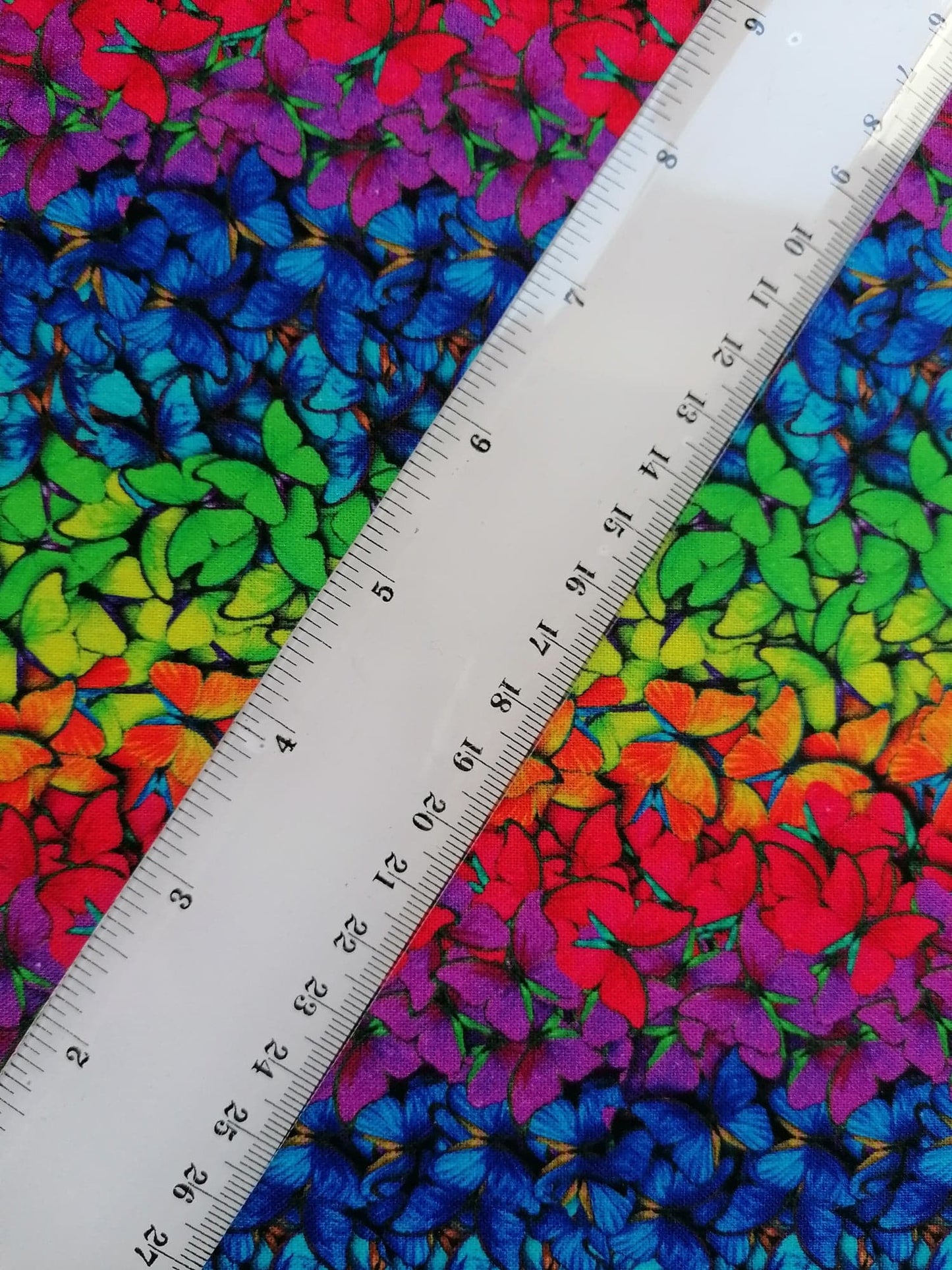100% Cotton - Quilting and Crafting - Multicoloured Butterflies - 60" Wide - Sold By the Metre