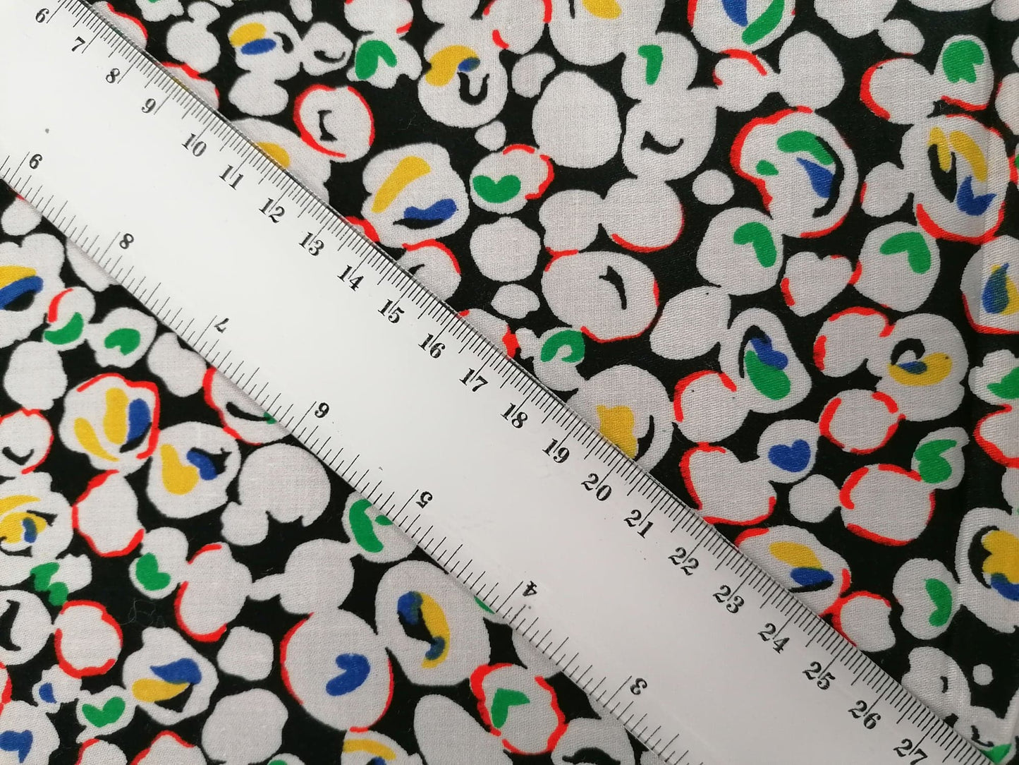 100% Cotton Sateen - Black/Yellow/Red/Green/Blue - 58" Wide - Sold By the Metre