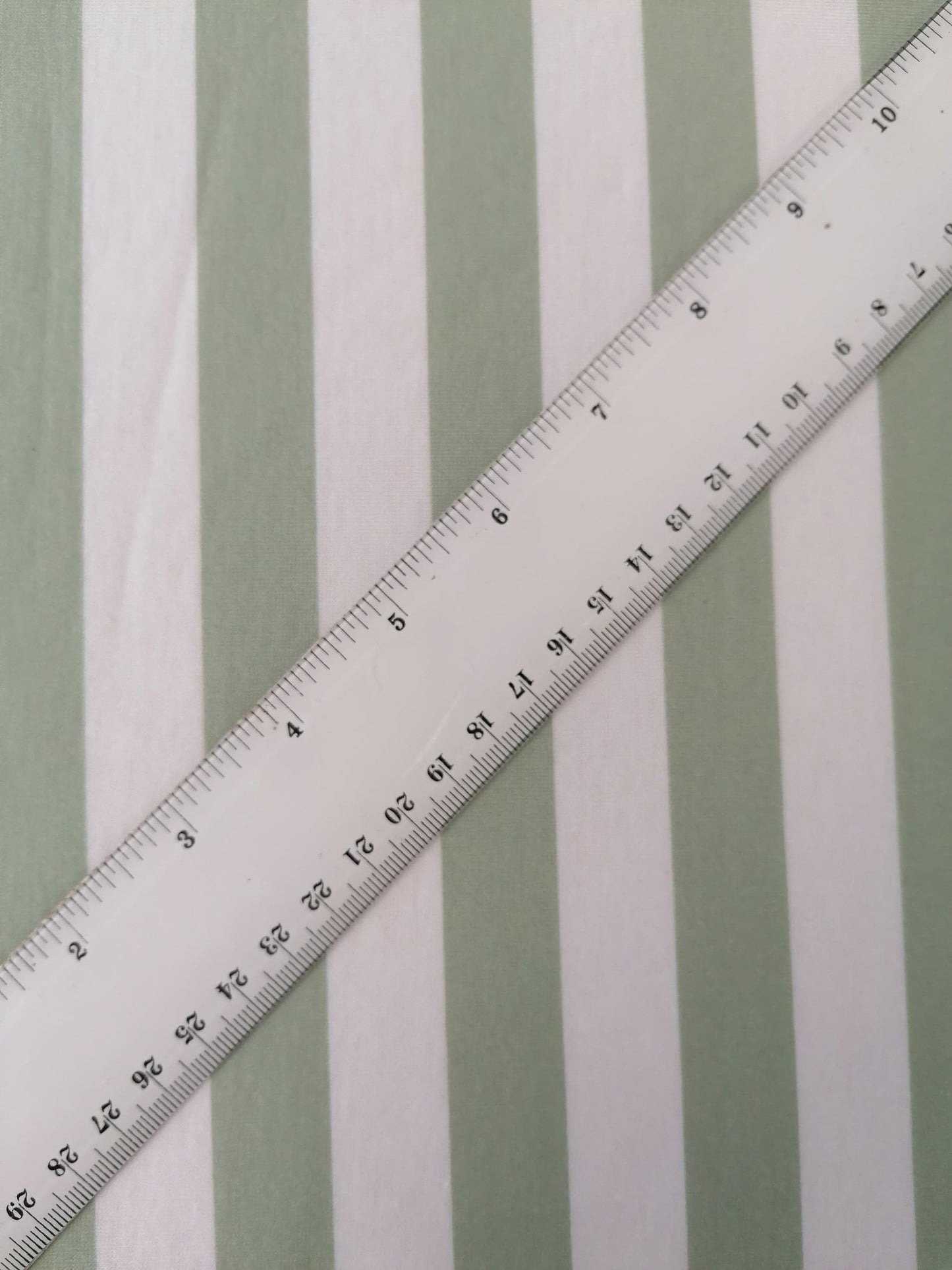 Spun Poly Jersey - Green/White - 60" Wide - Sold By the Metre