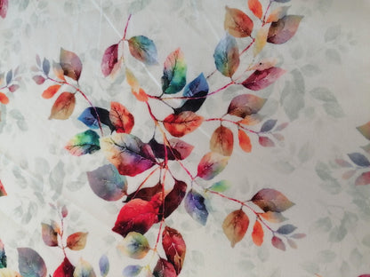 Crepe de Chine - Digital Print - Yellow/Red/Orange/Lilac - 45" Wide - Sold By the Metre