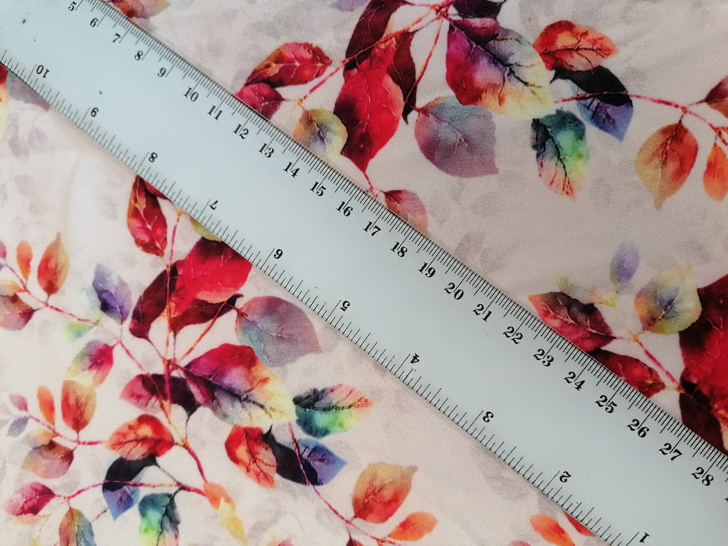 Crepe de Chine - Digital Print - Pink/Red/Lilac/Orange - 45" Wide - Sold By the Metre