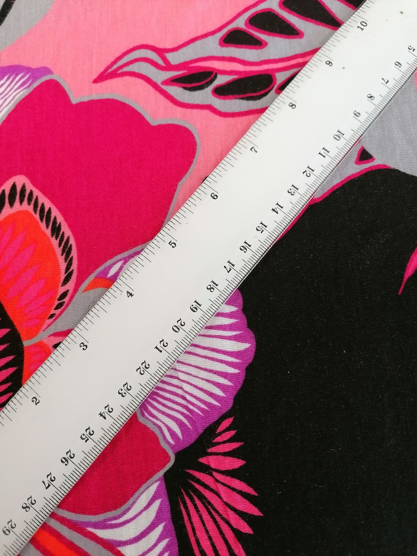 Poly Jersey - Orange/Pink/Black/Mint - 68" Wide - Sold By the Metre