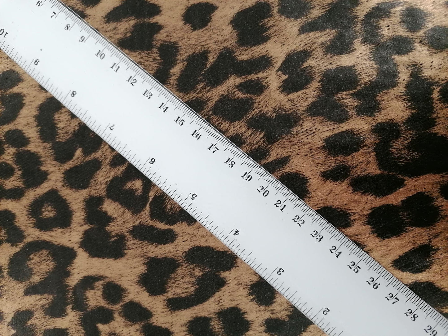 PVC - Leopard - Bronze/Black - 58" Wide - Sold By the Metre