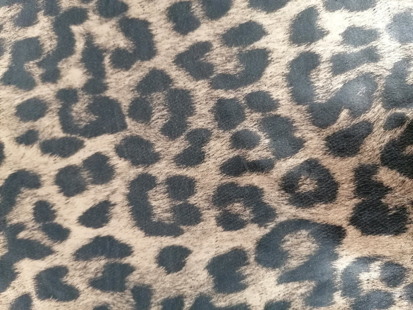 PVC - Leopard - Bronze/Black - 58" Wide - Sold By the Metre