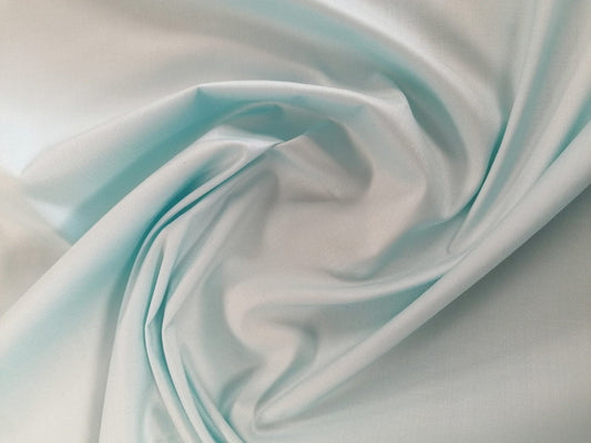 Poly Cotton Lycra Poplin - Sky Blue - 49" Wide - Sold By the Metre