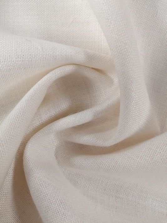 Very Heavy Linen - Cream - 56" Wide - Sold By the Metre
