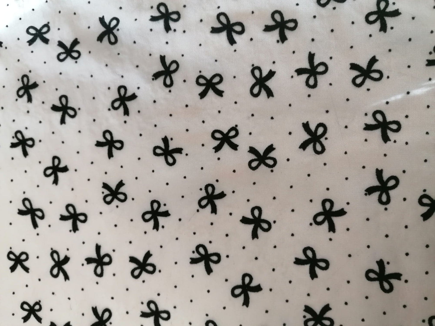 Flocked Chiffon - Cream/Black - 58" Wide - Sold By the Metre