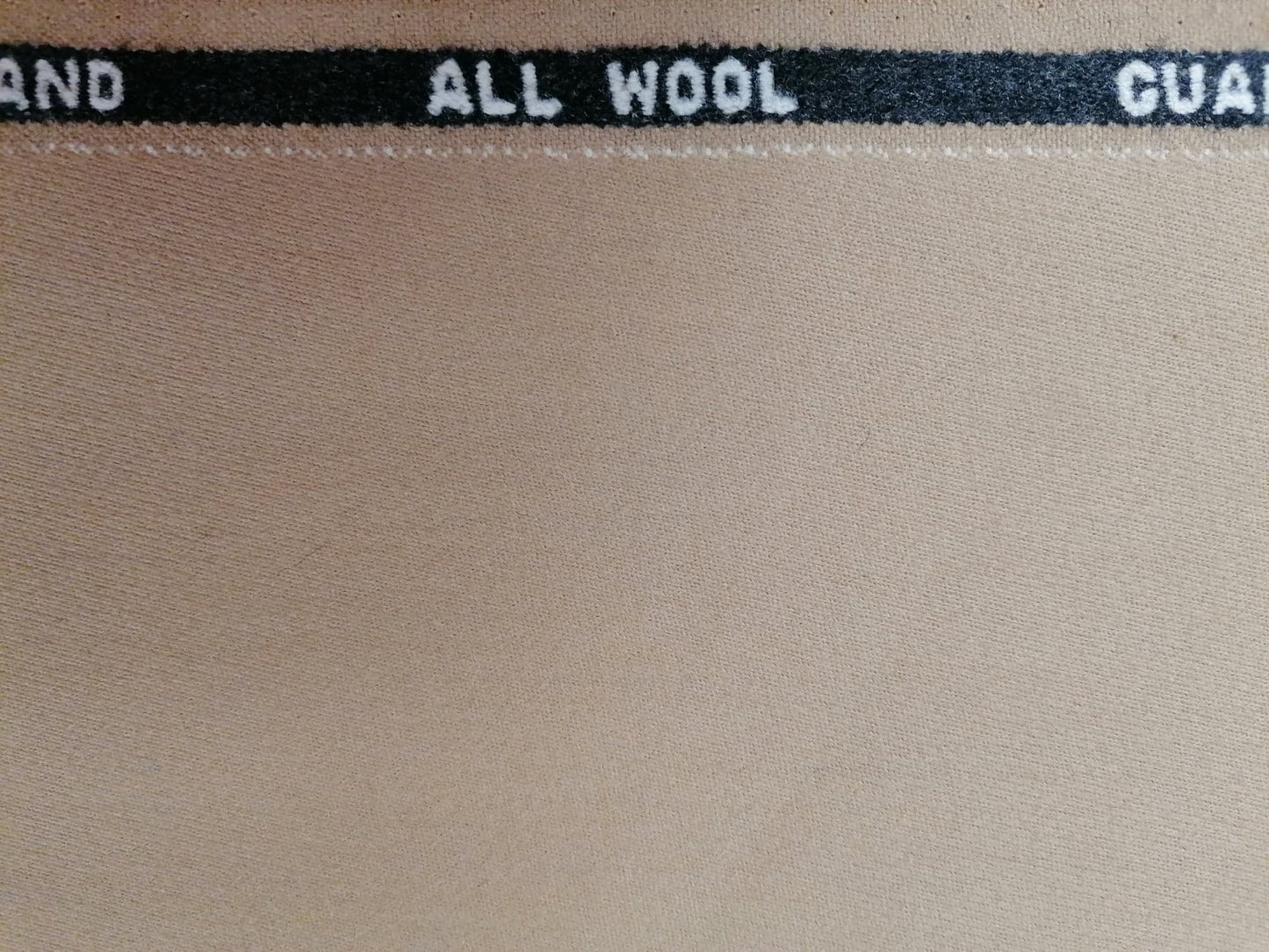 100% Wool - Camel - 30" Wide - Sold By the Metre