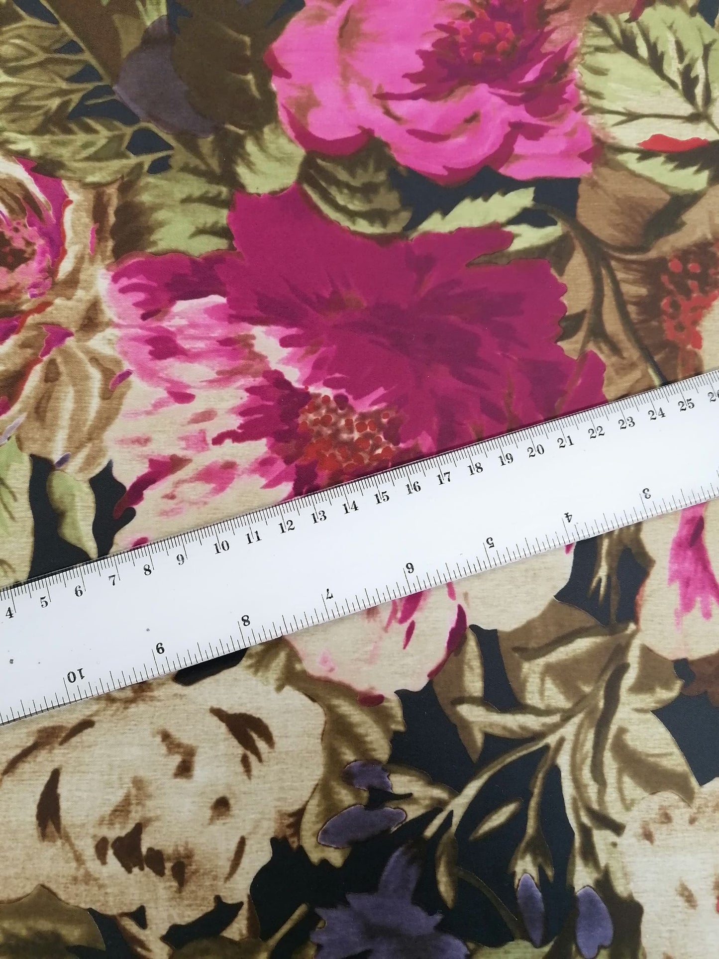 White Optic Polyester - Pink/Purple/Green/Ecru - 57" Wide - Sold By the Metre