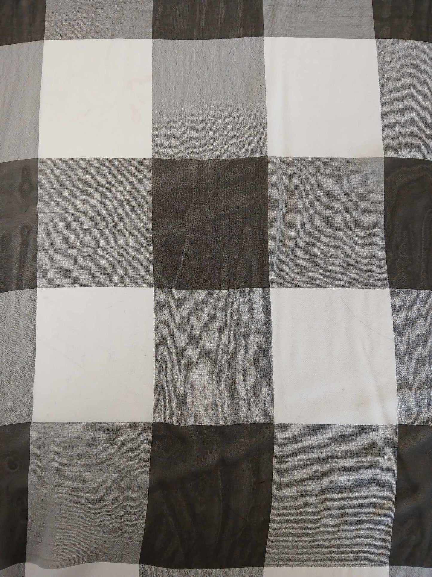 Chiffon - Grey/Black/White - 56" Wide - Sold By The Metre