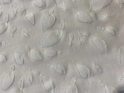 Phase 8 Poly Lycra Burnout - White - 60"Wide - Sold By The Metre