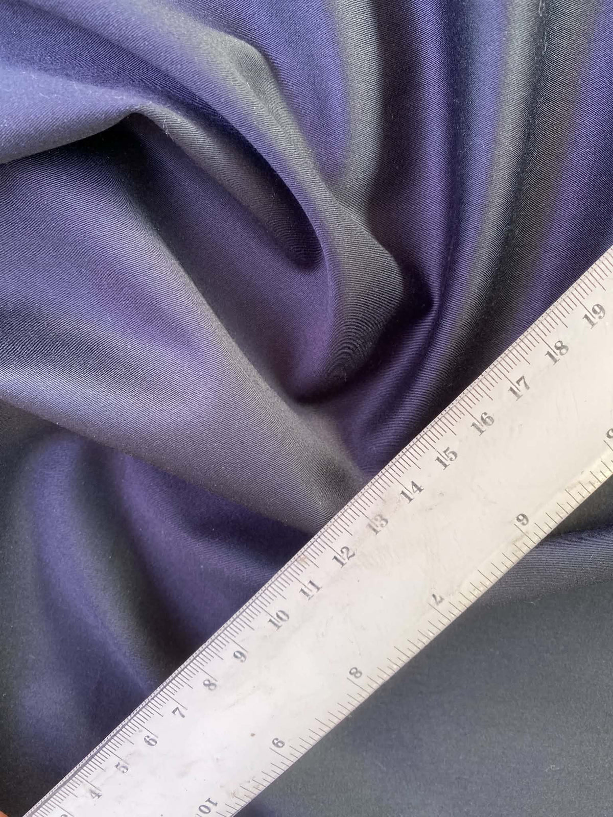 Navy Blue Cotton Sateen Fabric - 55" Wide, £2.99 per Metre
