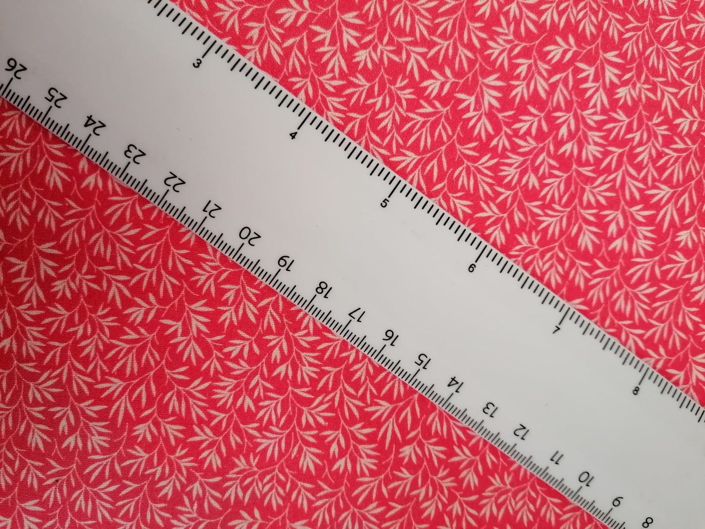 100% Cotton - Crafting & Quilting - Pink/Cream - 44" Wide - Sold By the Metre