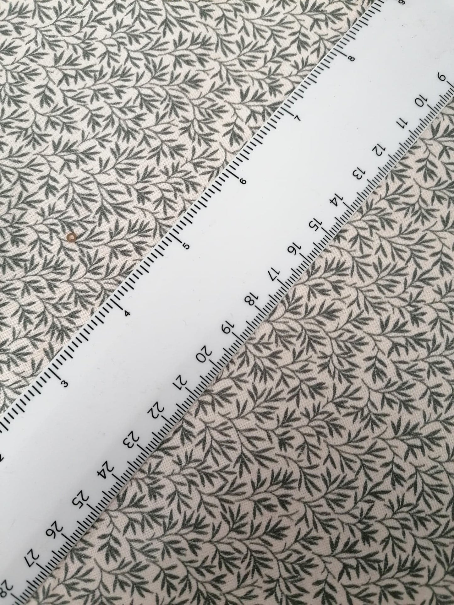 100% Cotton - Crafting & Quilting - Cream/Grey - 44" Wide - Sold By the Metre