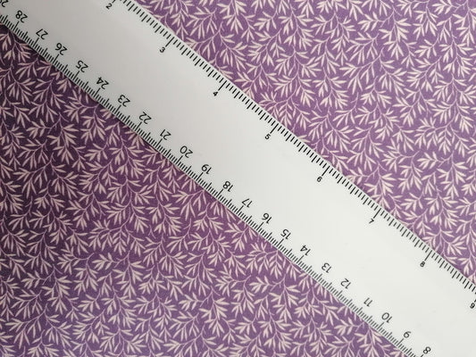 100% Cotton - Crafting & Quilting -  Purple/White - 44" Wide - Sold By the Metre