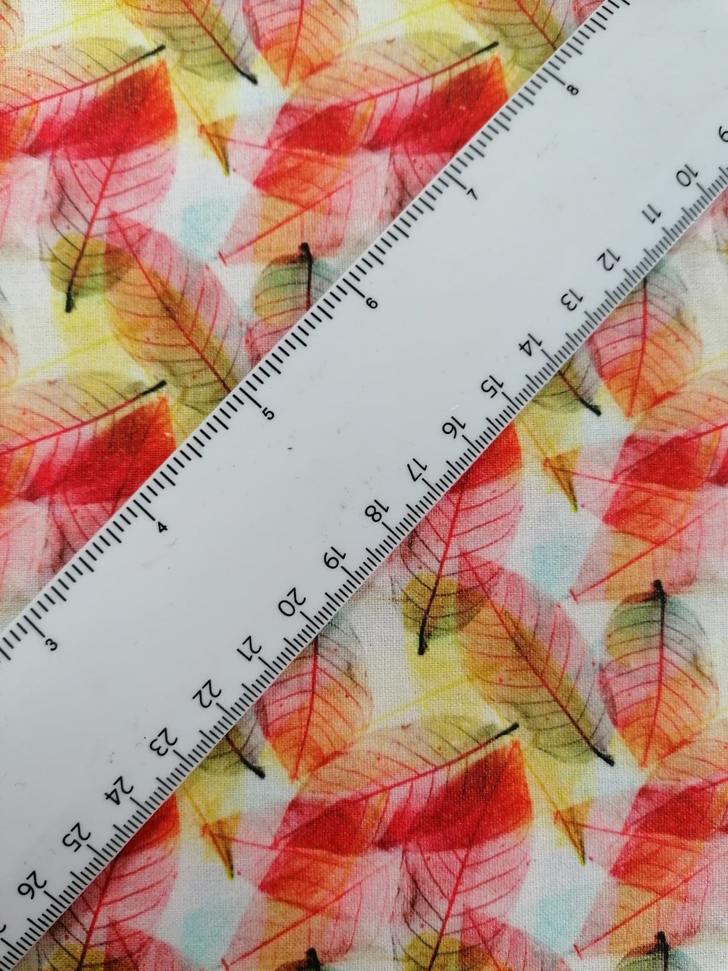 100% Cotton - Crafting & Quilting - White/Red/Yellow - 44" Wide - Sold By the Metre