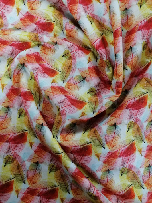 100% Cotton - Crafting & Quilting - White/Red/Yellow - 44" Wide - Sold By the Metre