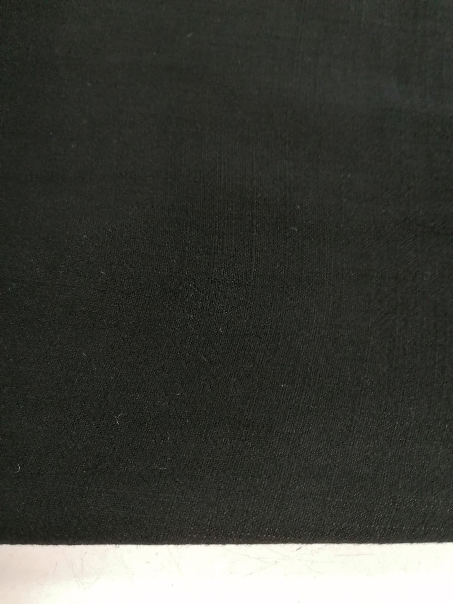 Cotton Linen - Black - 51" Wide - Sold By the Metre