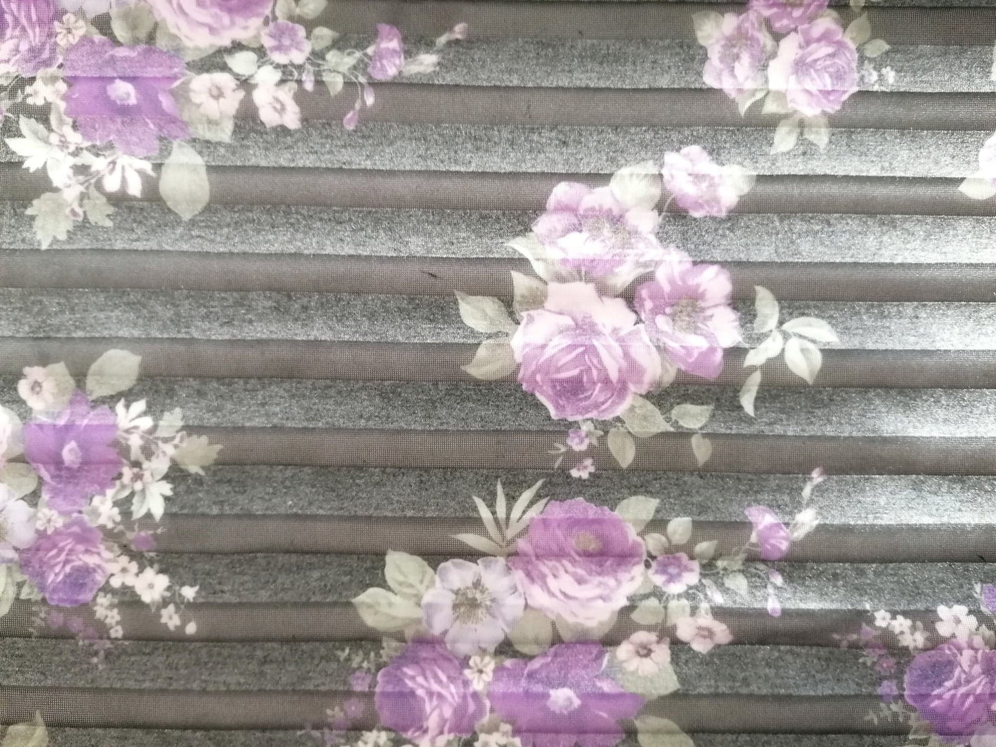 Poly Burnout - Black/Purple/Green/White - 60" Wide - Sold By the Metre