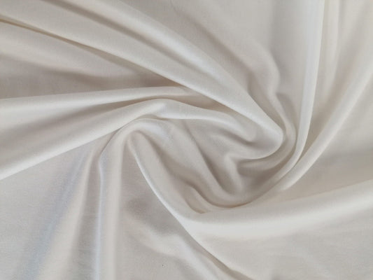 Viscose Lycra 95/5 - Ivory - 65" Wide - Sold By the Metre