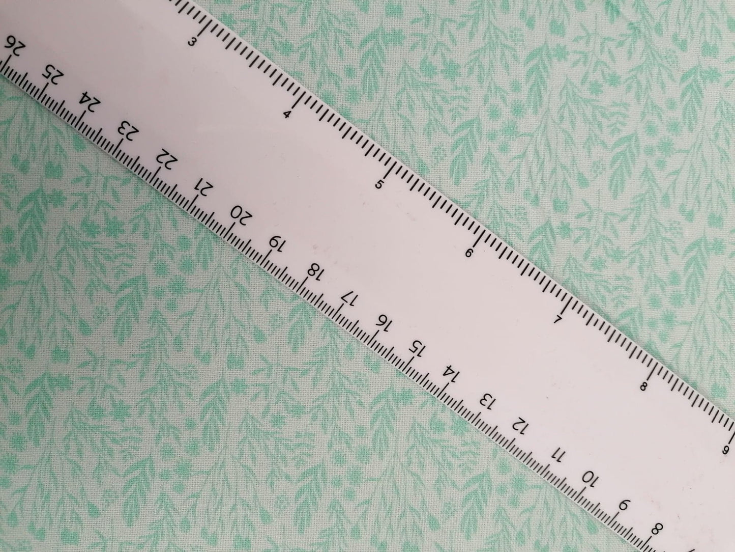 100% Cotton - Crafting & Quilting - Green/White - 44" Wide - Sold By the Metre