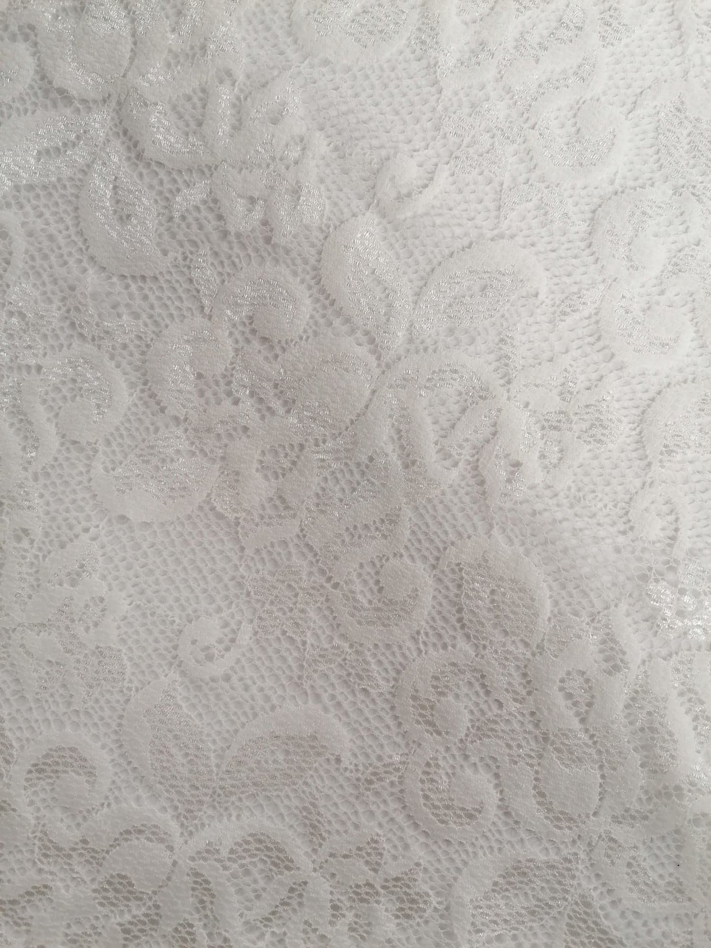 Double Scalloped Lace - Cream - 58" Wide - Sold By the Metre