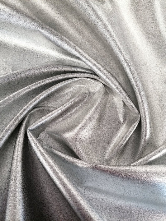 Scuba Lamé - Silver - 59" Wide - Sold By the Metre