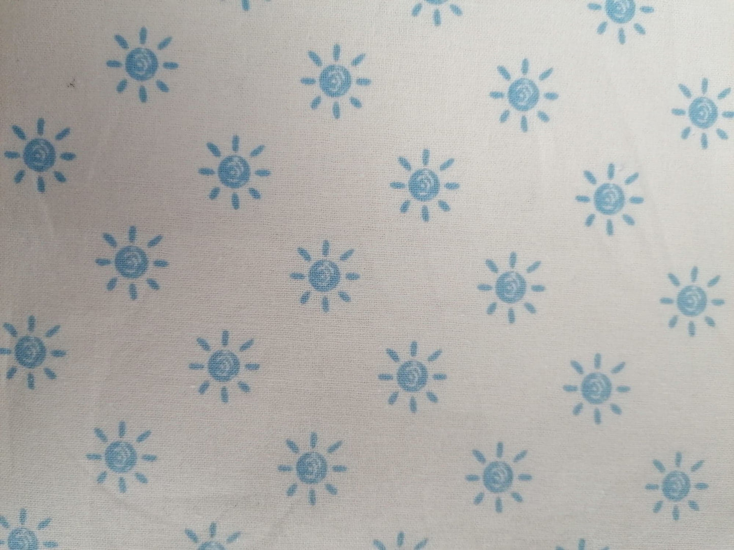 100% Cotton - Blue/White - 44" Wide - Sold By the Metre