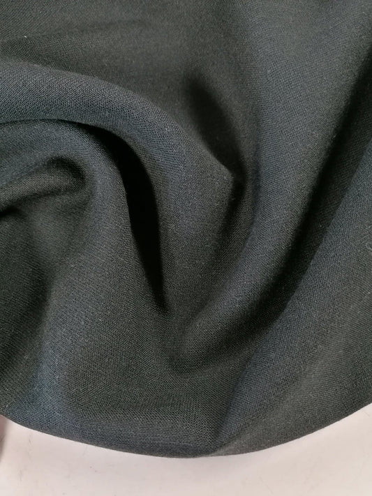 Linen Mix - Black - 61" Wide - Sold By the Metre