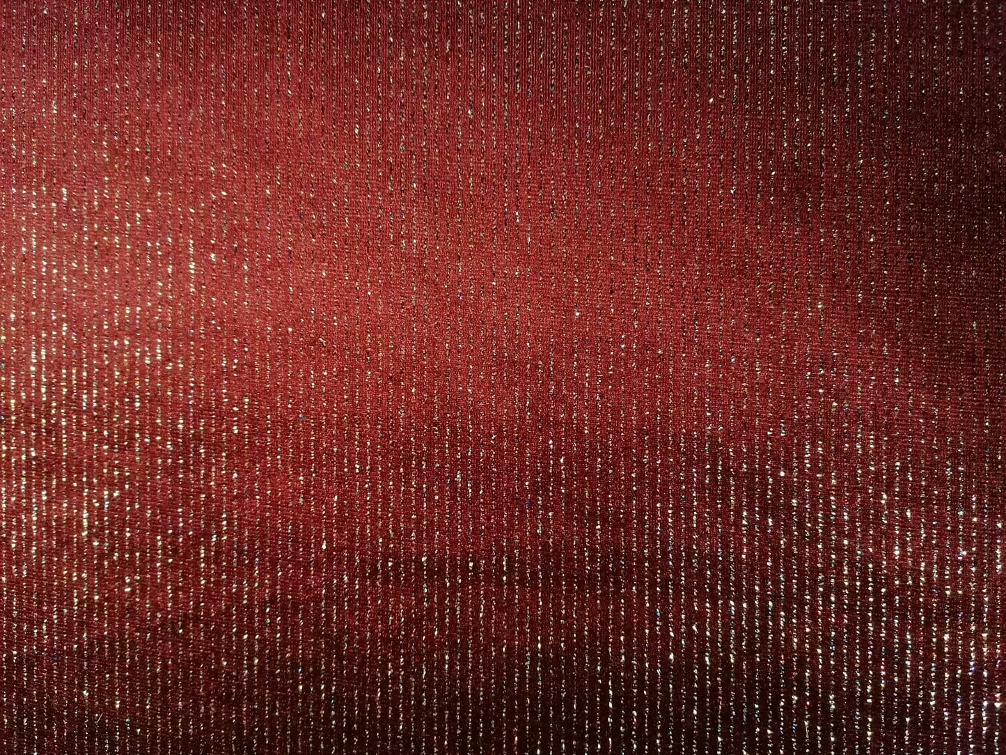 Spandex Velvet with Lurex Stripe - Maroon/Silver/Gold - 58" Wide - Sold By the Metre