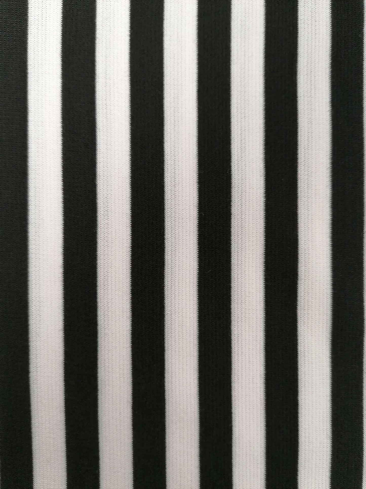 Ponte Roma - Stripe - Black/White - 52" Wide - Sold By the Metre