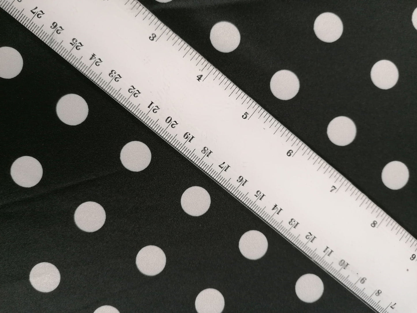 Poly Lycra - Black/White - 66" Wide - Sold By the Metre