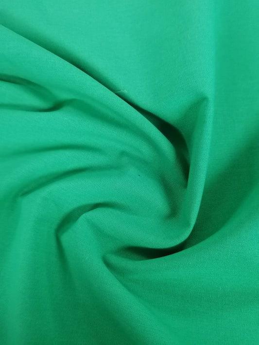 Cotton Linen - Emerald - 55" Wide - Sold By the Metre