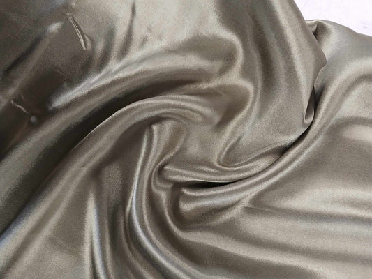 Satin - Olive - 59" Wide - Sold By the Metre