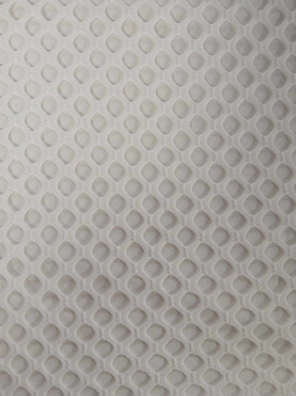 Polyester Vest - White - 61" Wide - Sold By the Metre