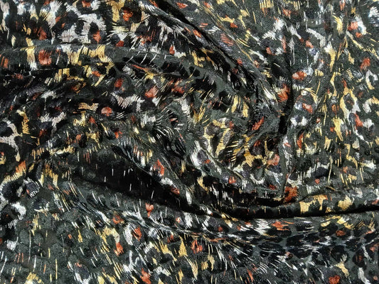 Velvet Lame - Black/Bronze/Gold/Silver - 55" Wide - Sold By the Metre