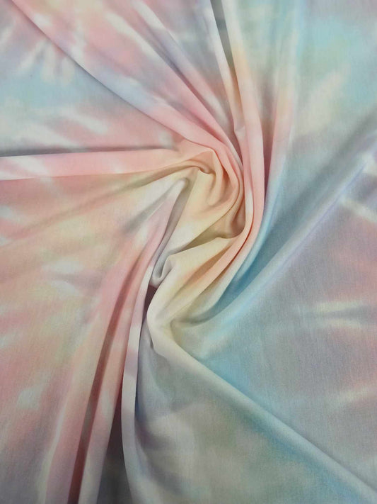 Poly Spun Jersey - Pink/Blue/Purple/Green - 57" Wide - Sold By the Metre