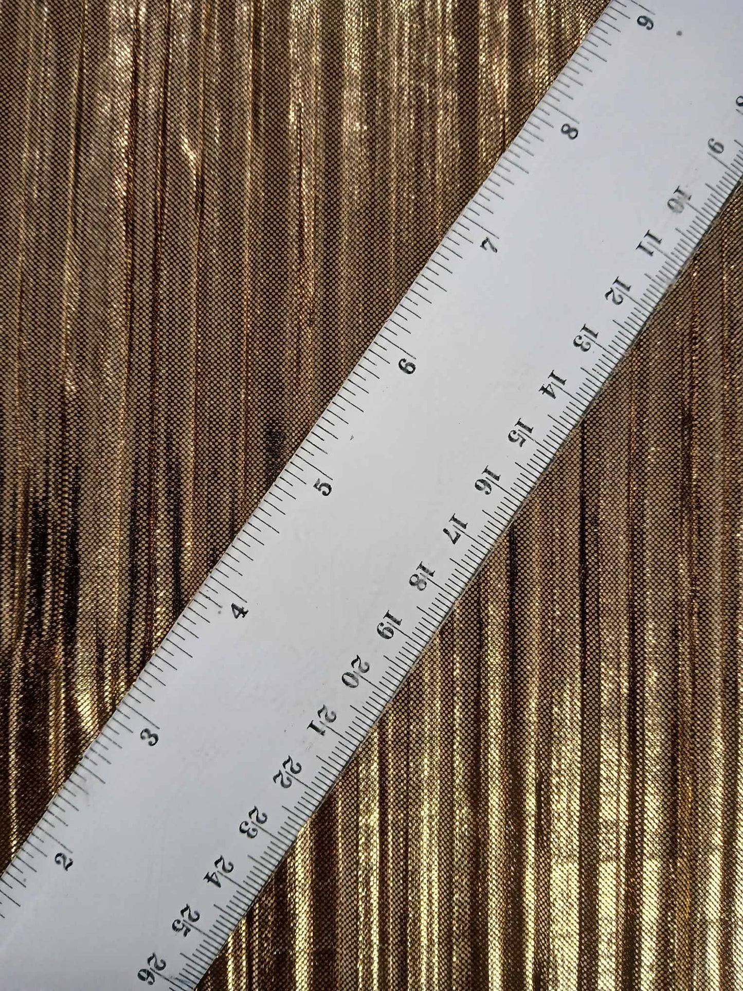 Plisse - Gold/Black on the Reverse - 57" Wide - Sold By the Metre