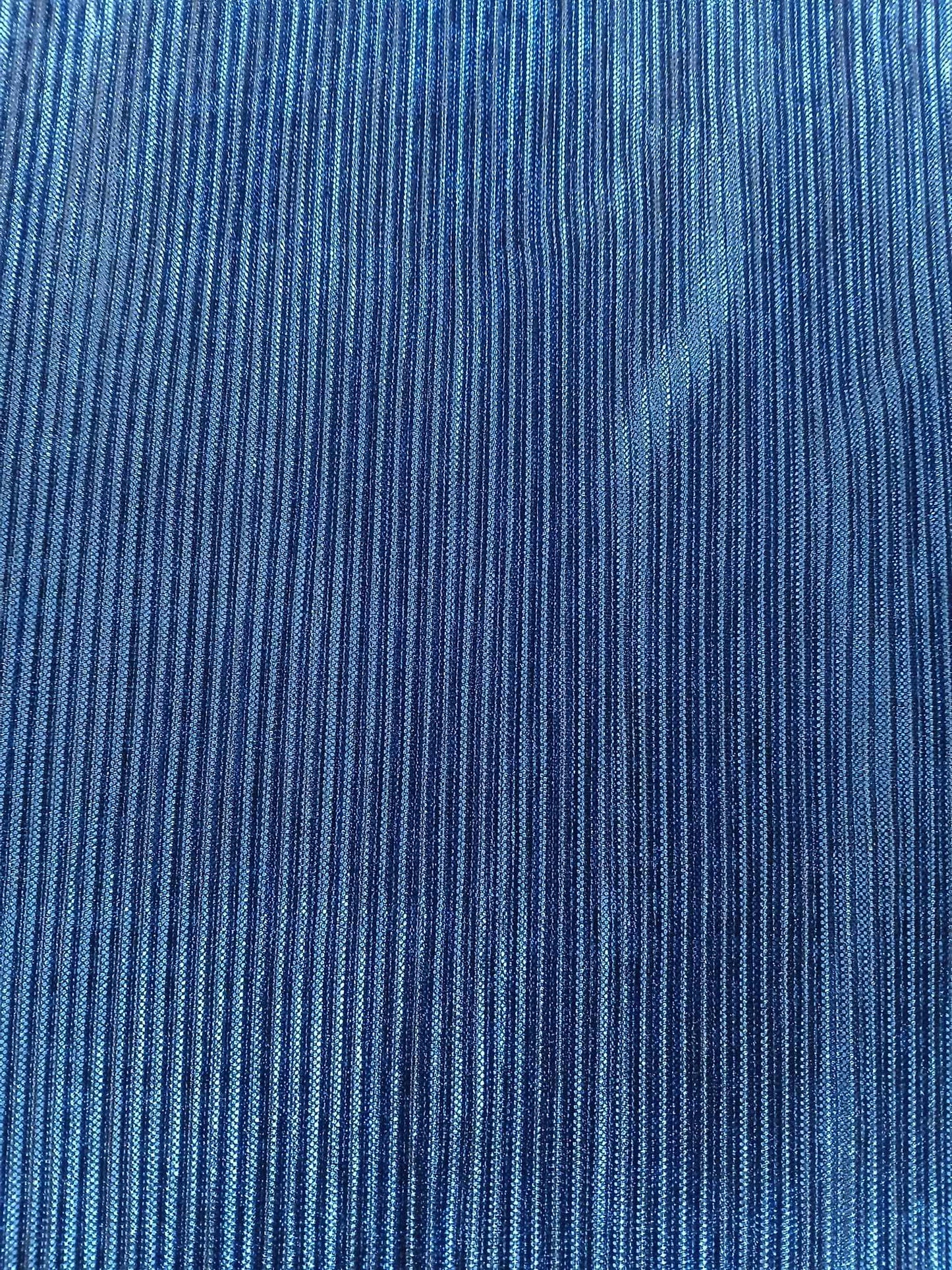 Plisse - Sapphire Blue - 54" Wide - Sold By the Metre