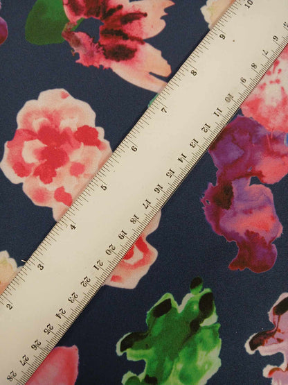 Scuba - Navy/Pink/Purple/Green - 61" Wide - Sold By the Metre