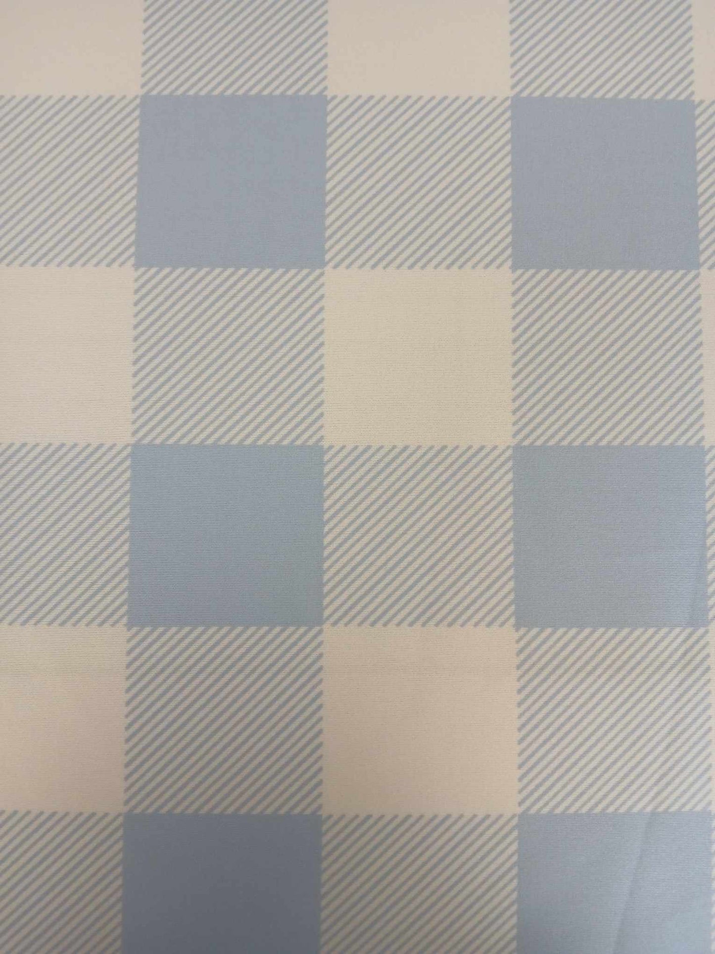Scuba - Check - Blue/White - 57" Wide - Sold By the Metre